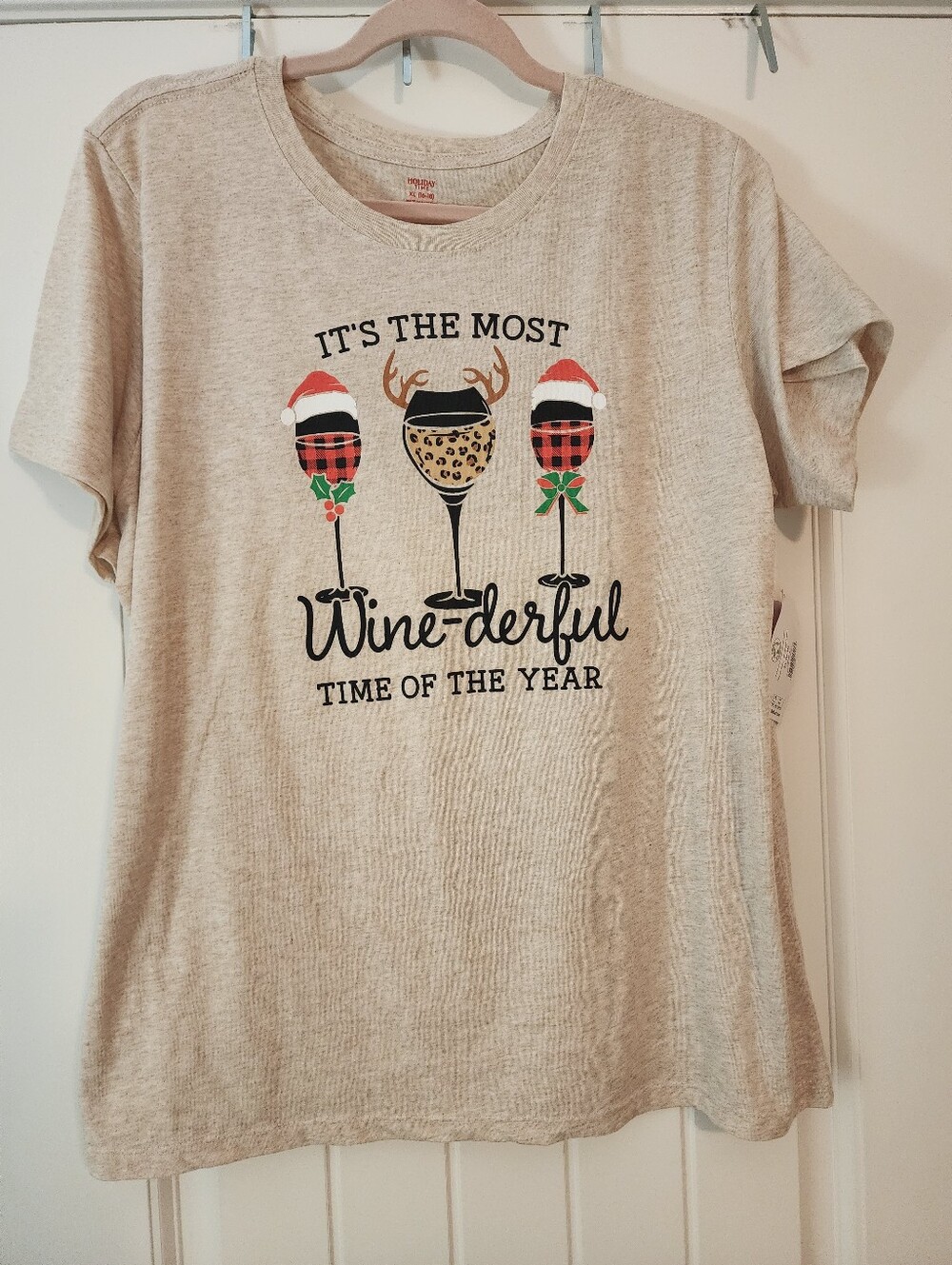 The Most Winderful Time Of The Year Tshirt Women's 16/18 Wine Lovers Christmas